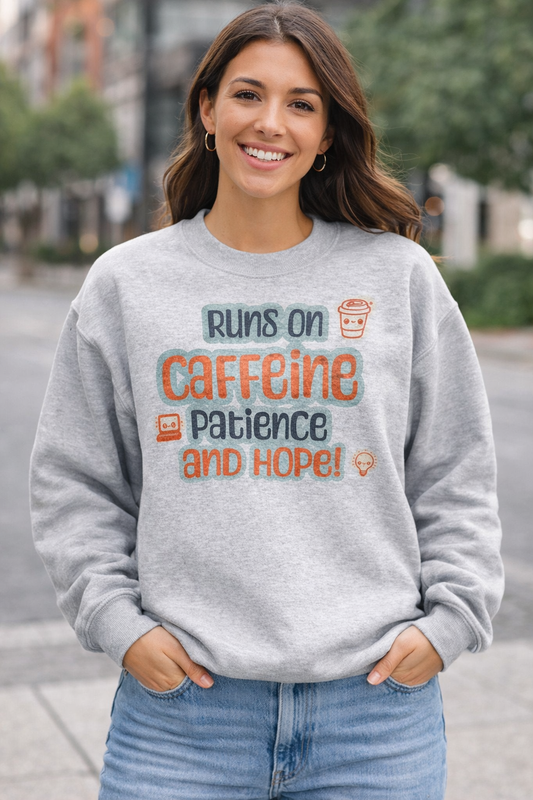 Workday Essential Crewneck Sweatshirt in Honey Pandya by HONEY PANDYA, shown on a white background.